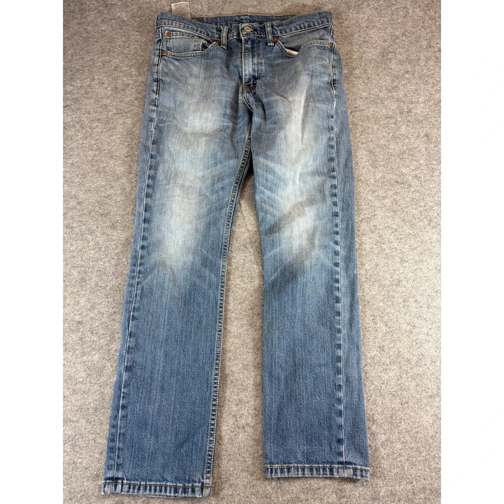 Levis 511 Red Tab Jeans Mens 32x30 Blue Slim Straight Leg Streetwear Y2K